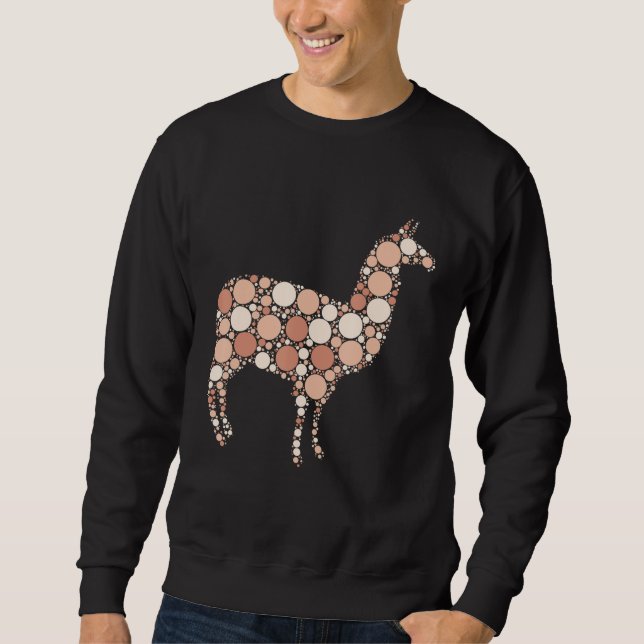 Sudadera Día Internacional del Punto Polka Marrón (Anverso)