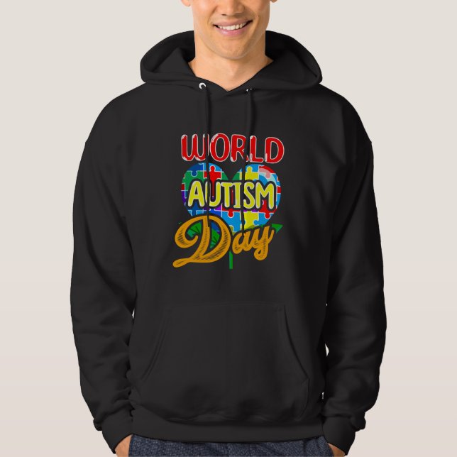 Sudadera Día Mundial De Concienciación Sobre El Autismo Tan (Anverso)