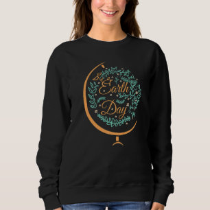 Sudadera Día Mundial de la Tierra Globo Ornamental Pro Medi