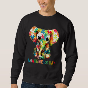Sudadera Día Mundial del Autismo Autismo Elefante Autismo C