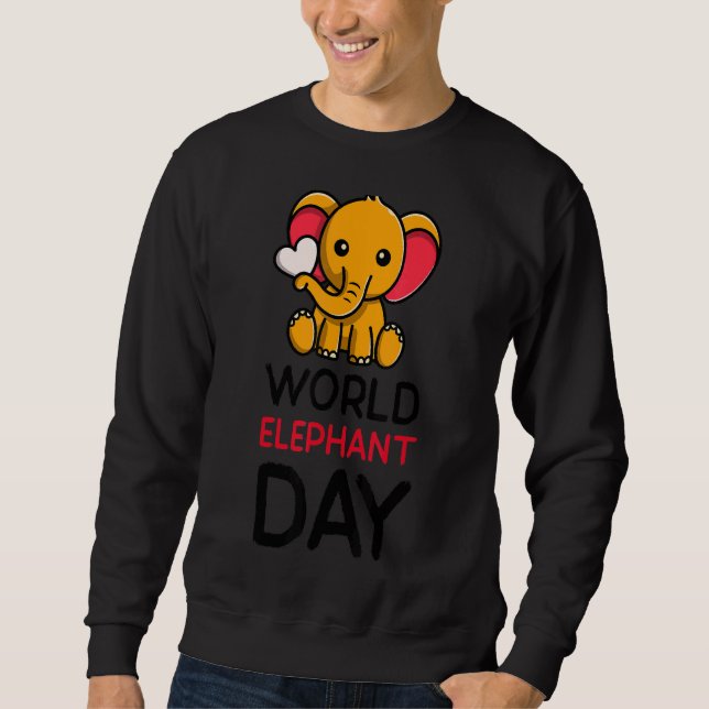 Sudadera Día Mundial del Elefante (Anverso)