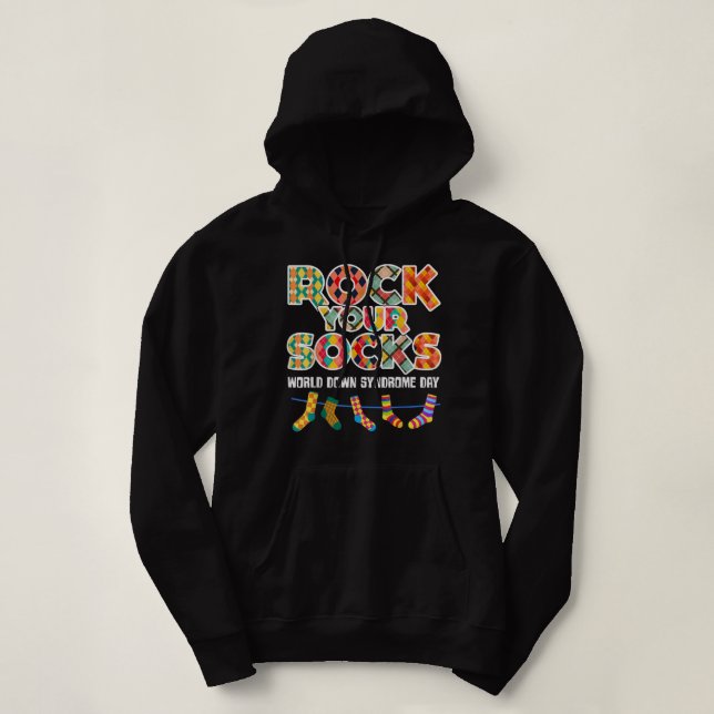 Sudadera Día Mundial del Síndrome de Down sacude tu concien (Diseño del anverso)