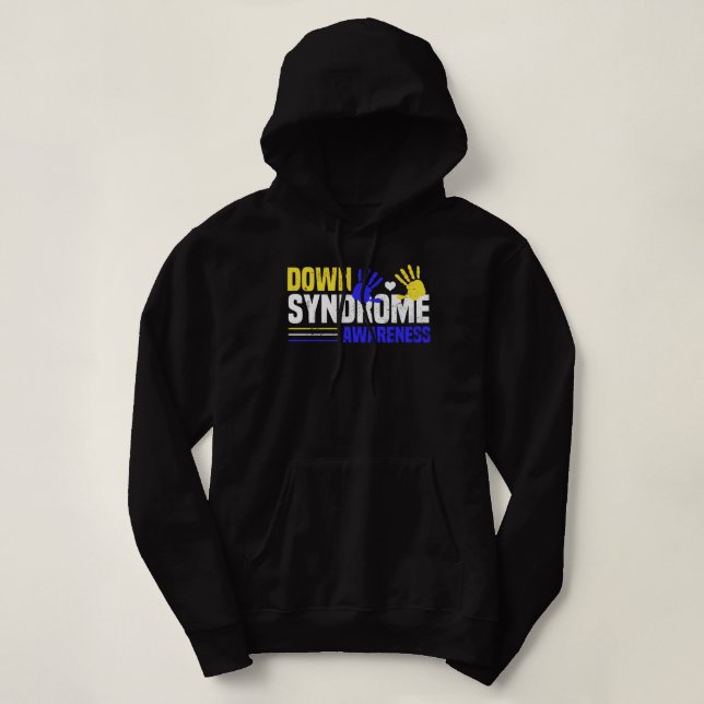 Sudadera Día Mundial del Síndrome de Down Socks 3-21 Trisom (Diseño del anverso)