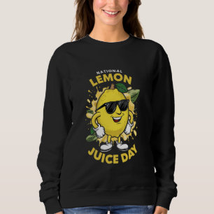 Sudadera Día Nacional del Jugo de Limón Funny Soporte para