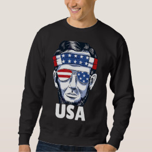 Sudadera Día Patriótico Estadounidense de Independencia Grá