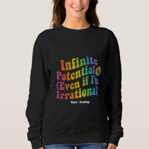 Sudadera Día Retro del Pi Irracional de Potencial Infinito 