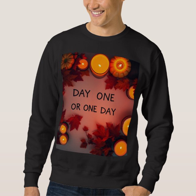 Sudadera Día Uno o Un Día (Anverso)