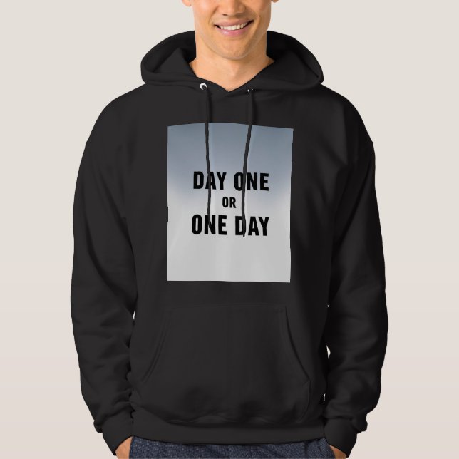 Sudadera Día uno o Un Día (Anverso)
