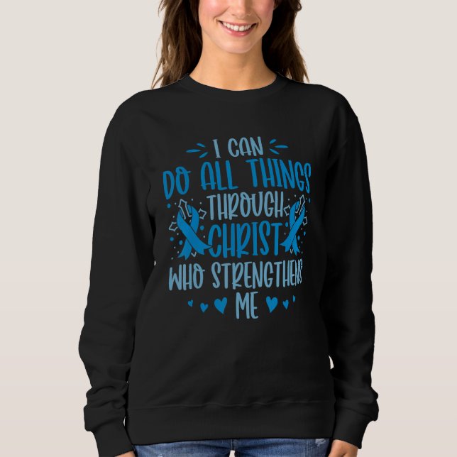Sudadera Diabetes Awareness I Can Do All Things T1D Warrior (Anverso)