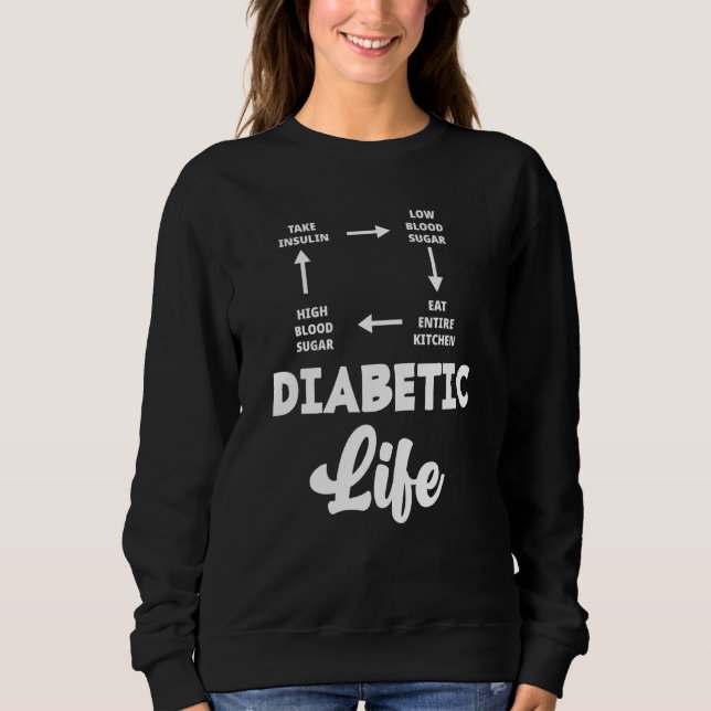 Sudadera Diabetes Tipo 1 Diabetes T1d Sensibilización sobre (Anverso)