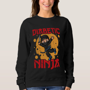 Sudadera Diabetic Ninja Warrior Funny