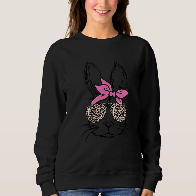 Sudadera Diablos finos con cara de rosa Bandana Leopard Gla (Anverso)