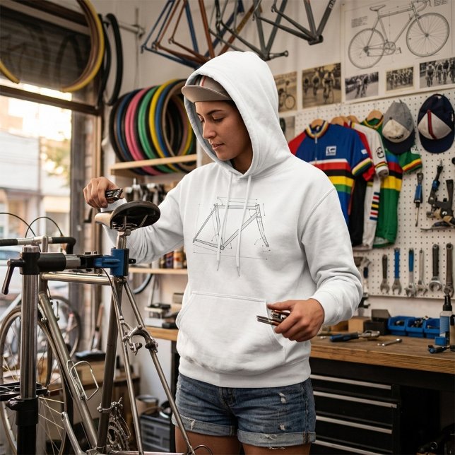 Sudadera Diagrama de geometría de cuadro de bicicleta  (Subido por el creador)