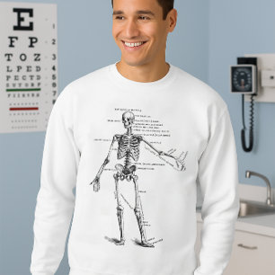 Sudadera Diagrama del médica del esqueleto de la anatomía m