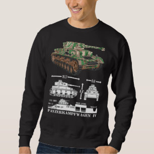Sudadera Diagrama Infográfico De Tanques Alemanes Panzer Iv