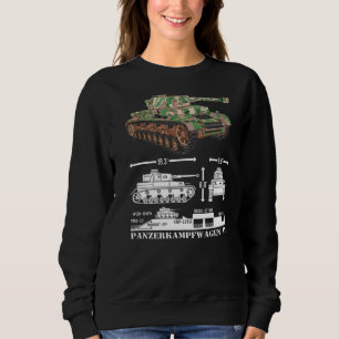 Sudadera Diagrama Infográfico De Tanques Alemanes Panzer Iv