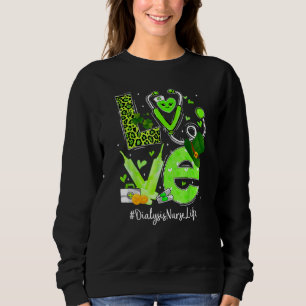 Sudadera Diálisis Enfermera Enfermería Vida Amor Estetiosco
