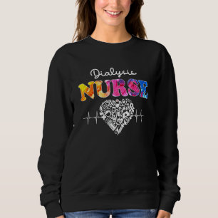 Sudadera Diálisis Enfermera Watercol Amor Estetioscopio Rn