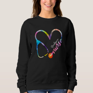 Sudadera Diálisis Enfermera Watercol Amor Estetioscopio Rn