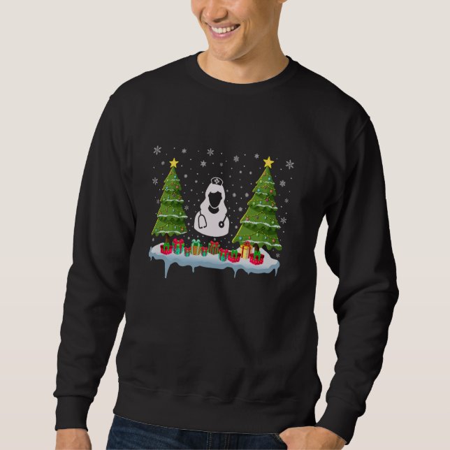 Sudadera Diálisis Enfermeras de Navidad Hombres Iluminación (Anverso)