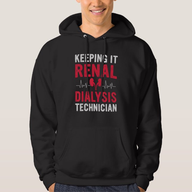 Sudadera Dialysis Tech Keeping It Renal Heartbeat Dialysis  (Anverso)