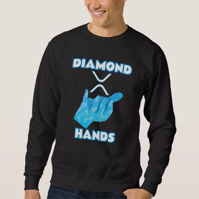 Sudadera Diamond Hands Ripple Xrp Criptocurrency (Anverso)