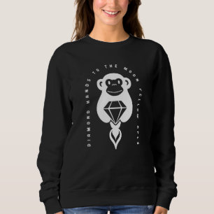 Sudadera Diamond Hands To The Moon Fellow Apes Rocket Ape A