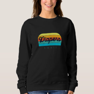 Sudadera Diapers Pun Smell Parent Meme Hombres Mujeres Niño