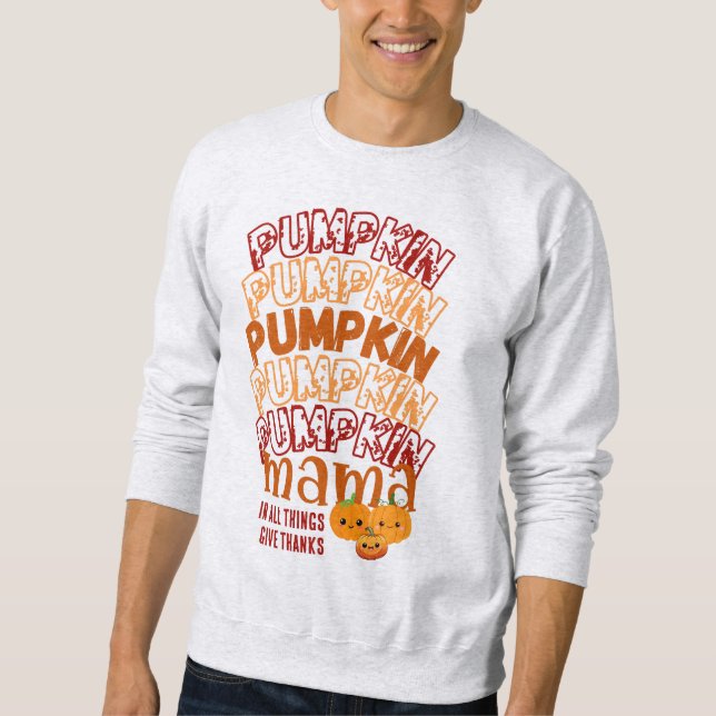 Sudadera Días de Acción de Gracias del Personalizable PUMPK (Anverso)