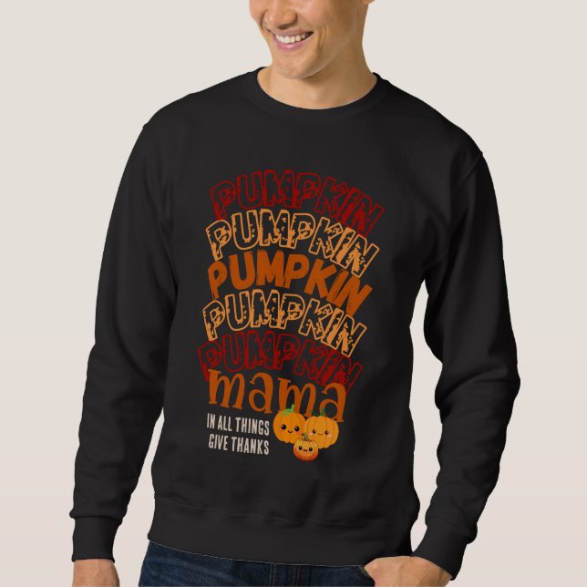 Sudadera Días de Acción de Gracias del Personalizable PUMPK (Anverso)