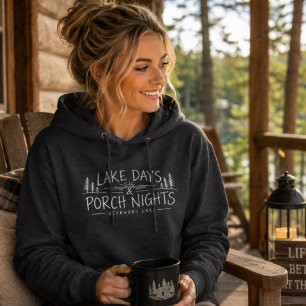 Sudadera Días de lago Noches de porche Deerwood Lake