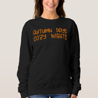Sudadera Días de Otoño Noches Acogedoras-Divertido