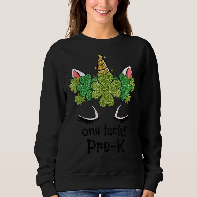 Sudadera Días de Sta Patrones de Unicornio, antes de K (Anverso)