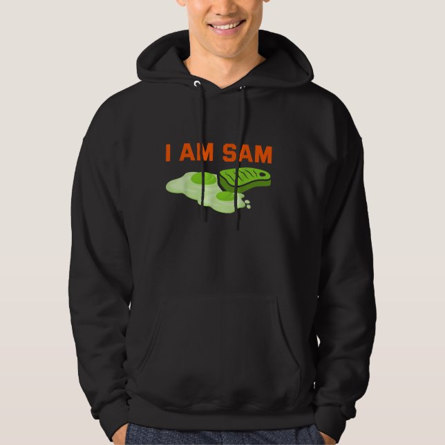 Sudadera Días divertidos de jamón verde frito y huevos soy  (Anverso)