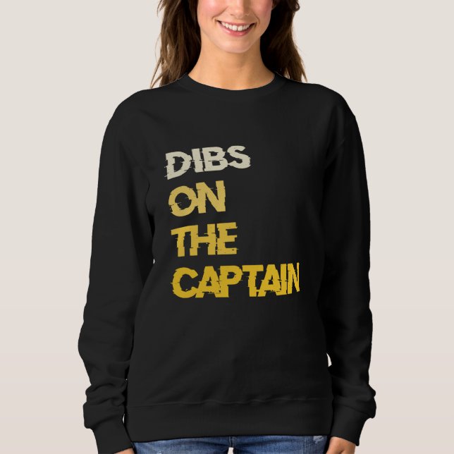 Sudadera Dibs on the Captain Boat Captain (Anverso)