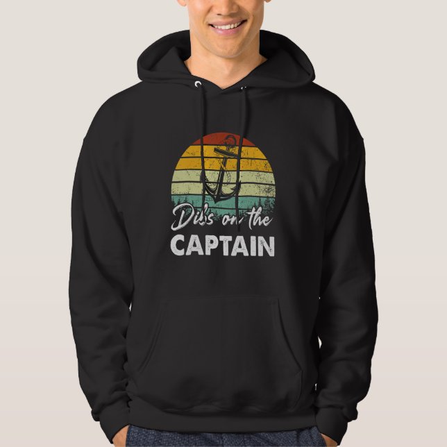 Sudadera Dibs On The Captain  Captain Wife Summer Boat Vaca (Anverso)