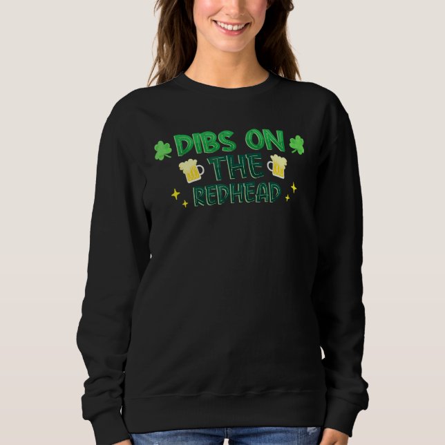 Sudadera Dibs On The Redhead St Patricks Day Bebe Shamr (Anverso)