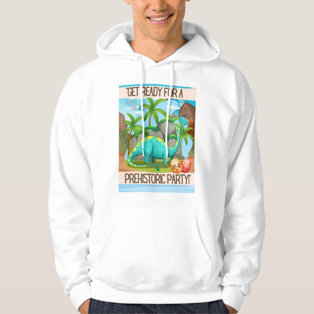 SUDADERA DIBUJO ANIMADO DE CITA DE DINOSAURIO (Anverso)