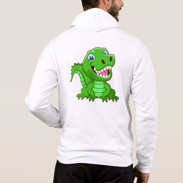Sudadera Dibujo Animado de Cocodrilo Sonriente-64836 (Reverso)