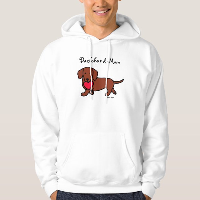 Sudadera Dibujo animado de la tarjeta del día de San (Anverso)