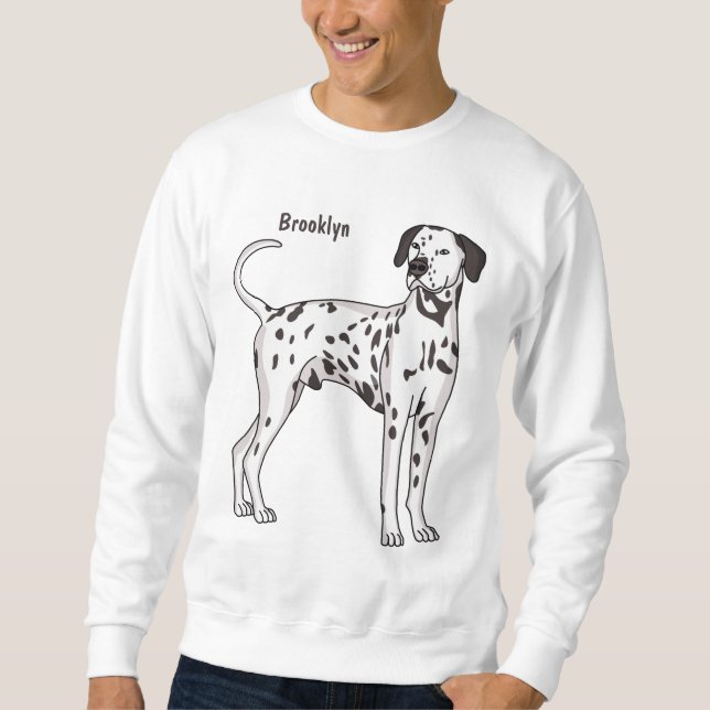 Sudadera dibujo animado de perro dálmata (Anverso)
