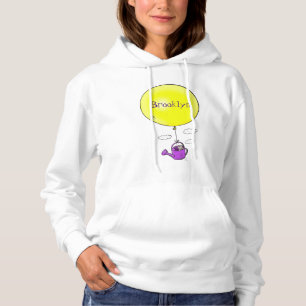 Sudadera Dibujo animado de ratón lindo en regadera con glob