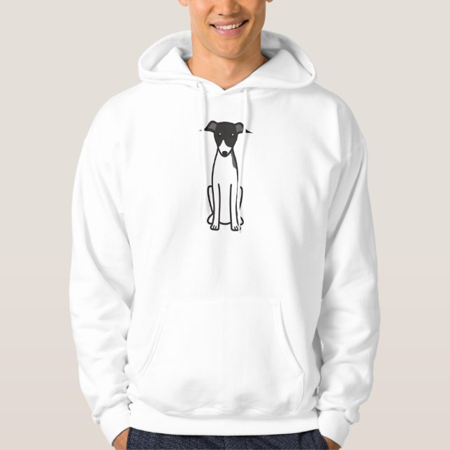 Sudadera Dibujo animado del perro del galgo italiano (Anverso)
