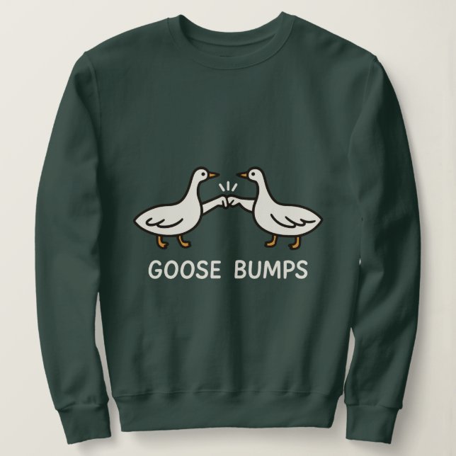 Sudadera Dibujo animado divertido de Gansos con Carne de Ga (Anverso del diseño)
