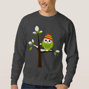 Sudadera Dibujo animado lindo del árbol de la nieve del