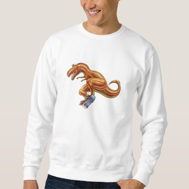 Sudadera Dibujo animado T-rex de la camiseta con el (Anverso)