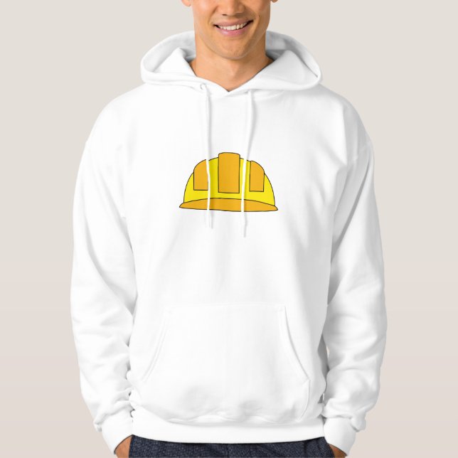 Sudadera Dibujo de Casco Amarillo de Seguridad (Anverso)