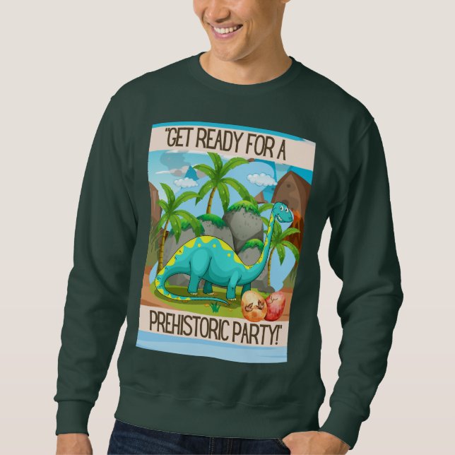 Sudadera DIBUJO DE Dinosaurio CITA (Anverso)