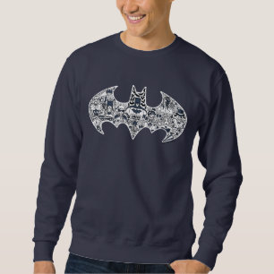Sudadera Dibujo de Doodle de Batman Icon