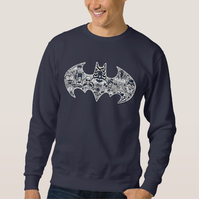 Sudadera Dibujo de Doodle de Batman Icon (Anverso)